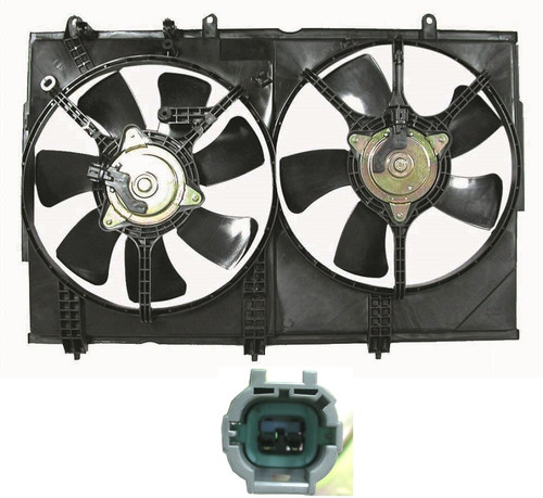 COOLING FAN ASSY REPLACEMENT FOR MITSUBISHI OUTLANDER 2005 PARTSLINK NUMBER MI3115117