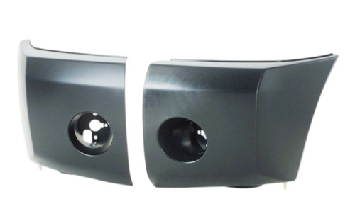 BUMPER EXTENSION FR LH BLACK W/FOG LAMP ALL ARMADA MODELS/LE/SE TITAN MODELS REPLACEMENT FOR NISSAN ARMADA 2005 PARTSLINK NUMBER NI1004146
