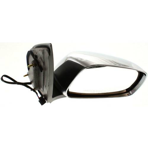 DOOR MIRROR RH POWER EXTENDED CAB LE CHROME REPLACEMENT FOR NISSAN FRONTIER PICKUP 2005 PARTSLINK NUMBER NI1321170