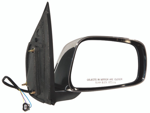 DOOR MIRROR RH POWER EXTENDED CAB LE CHROME REPLACEMENT FOR NISSAN FRONTIER PICKUP 2005 PARTSLINK NUMBER NI1321170