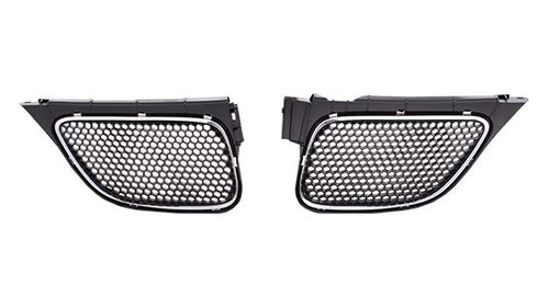 GRILLE RH UPPER MATTE-DARK GRAY W/CHROME MLDG REPLACEMENT FOR PONTIAC VIBE 2008 PARTSLINK NUMBER  GM1200651