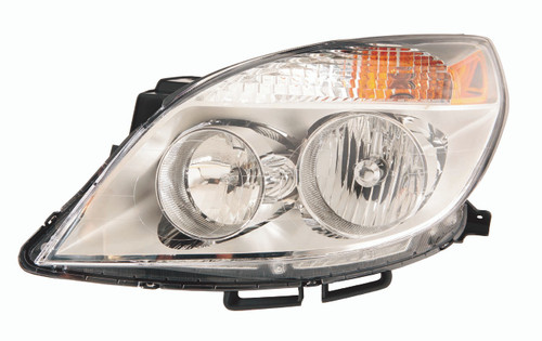 HEAD LAMP LH W/O HIGH BEAM HEAT SHIELD FROM 4/12/07 CAPA REPLACEMENT FOR SATURN AURA  2008 PARTSLINK NUMBER  GM2502292C