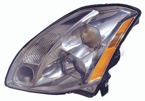 HEAD LAMP LH HALOGEN HQ REPLACEMENT FOR NISSAN MAXIMA 2005 PARTSLINK NUMBER NI2502183