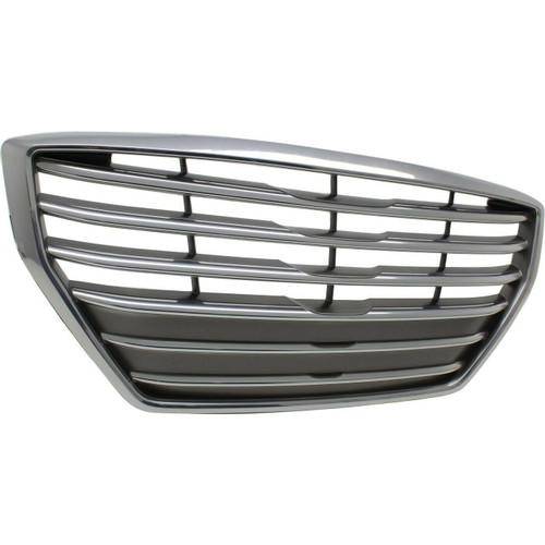 GRILLE CHROME SILVER/SATIN W/O ADAPTIVE CRUISE   REPLACEMENT FOR HYUNDAI GENESIS SEDAN 2015 PARTSLINK NUMBER  HY1200191