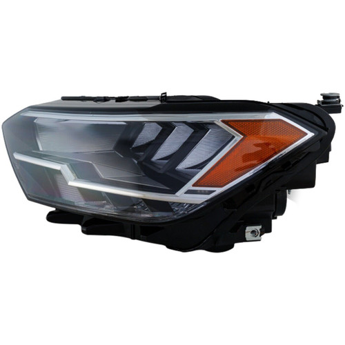 HEAD LAMP RH LED W/O PROJECTOR LENS HQ  REPLACEMENT FOR VOLKSWAGEN JETTA(TYPE 6) 2019 PARTSLINK NUMBER VW2503174