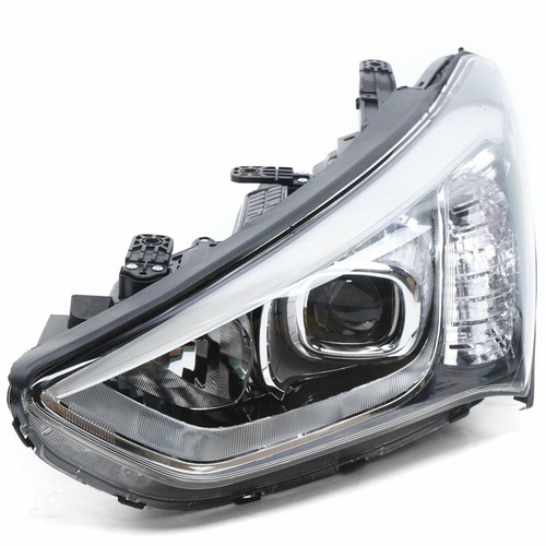 HEAD LAMP LH HALOGEN SPORTS BLACK BEZEL HQ  REPLACEMENT FOR HYUNDAI SANTA FE SPORTS 2015 PARTSLINK NUMBER  	HY2502169