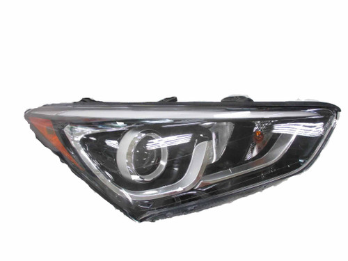 HEAD LAMP RH HALOGEN SPORT MODEL PROJECTOR TYPE W/LED ACCENT CAPA  REPLACEMENT FOR HYUNDAI SANTA FE SPORTS 2015 PARTSLINK NUMBER  HY2503205C