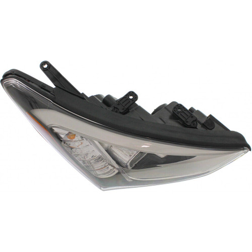 HEAD LAMP RH HALOGEN SPORTS BLACK BEZEL HQ  REPLACEMENT FOR HYUNDAI SANTA FE SPORTS 2015 PARTSLINK NUMBER HY2503169