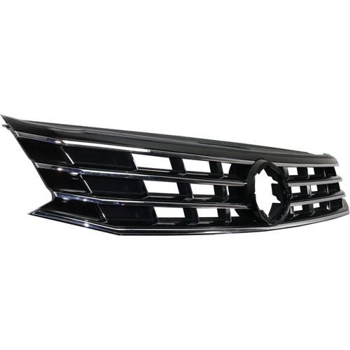 GRILLE BLACK/CHROME REPLACEMENT FOR VOLKSWAGEN PASSAT 2019 PARTSLINK NUMBER 	VW1200169