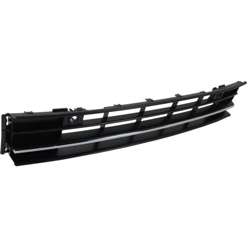 GRILLE LOWER CENTER TEXTURED BLACK W/CHROME BAR W/SENSOR W/O GT/R-LINE REPLACEMENT FOR VOLKSWAGEN PASSAT 2019 PARTSLINK NUMBER VW1036142