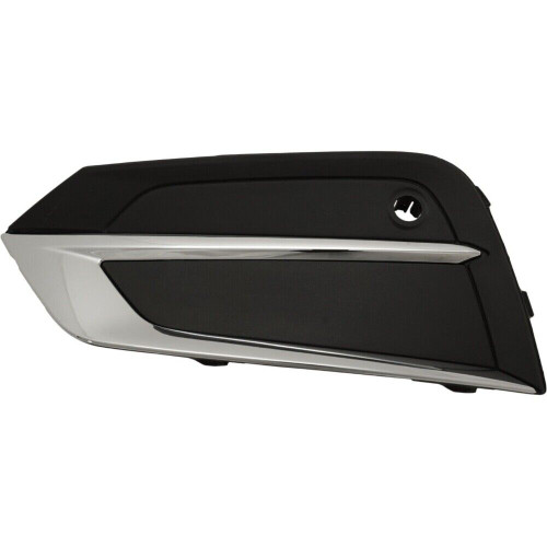 FOG LAMP COVER LH TEXTURED BLACK W/CHROME MOLDING      REPLACEMENT FOR VOLVO XC60 2019 PARTSLINK NUMBER VO1038111