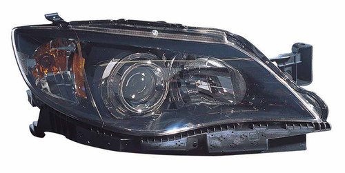HEAD LAMP RH BLACK HALOGEN CAPA REPLACEMENT FOR SUBARU IMPREZA 2008 PARTSLINK NUMBER  SU2503125C