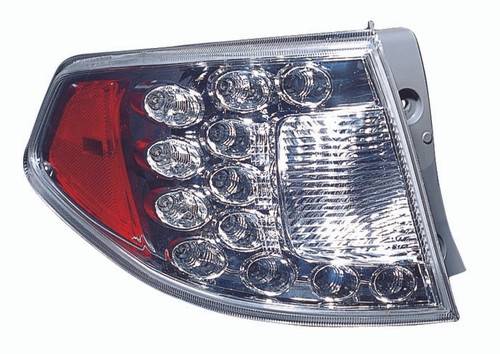 TAIL LAMP LH WGN W/RED REFLECTOR HQ REPLACEMENT FOR SUBARU IMPREZA 2008 PARTSLINK NUMBER  SU2804100