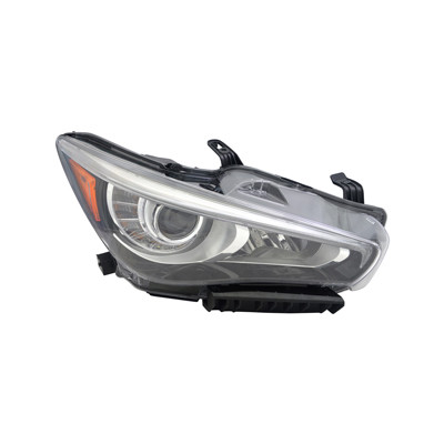 HEAD LAMP RH HID W/O ECO PKG W/O ADAPT CAPA  REPLACEMENT FOR INFINITI Q50 SEDAN 2015 PARTSLINK NUMBER   	IN2503157C