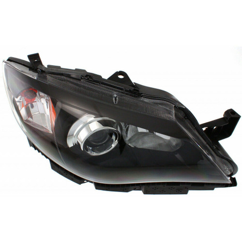 HEAD LAMP RH BLACK HALOGEN CAPA REPLACEMENT FOR SUBARU OUTBACK IMPREZA 2008 PARTSLINK NUMBER  SU2503125C