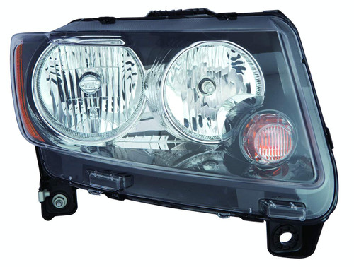 HEAD LAMP RH HALOGEN BLACK BEZEL HQ  REPLACEMENT FOR JEEP COMPASS MK 2015 PARTSLINK NUMBER  CH2503246