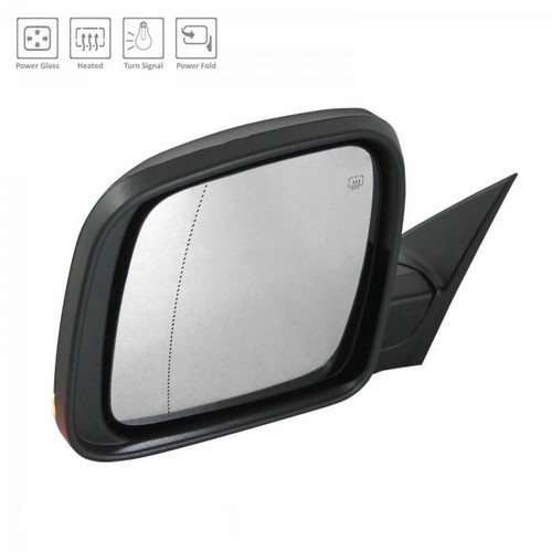 DOOR MIRROR LH POWER HTD W/SIGNAL W/O BLIND SPOT DETECTION  REPLACEMENT FOR JEEP GRAND CHEROKEE 2015 PARTSLINK NUMBER  CH1320413