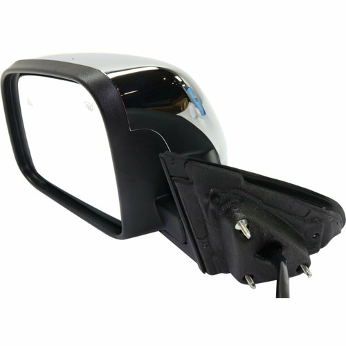 DOOR MIRROR LH POWER W/BLIND SPOT DETECTION W/O DIMMING CHROME  REPLACEMENT FOR JEEP GRAND CHEROKEE 2015 PARTSLINK NUMBER  CH1320416