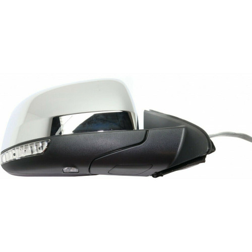 DOOR MIRROR RH POWER W/BLIND SPOT DETECTION W/O DIMMING CHROME  REPLACEMENT FOR JEEP GRAND CHEROKEE 2015 PARTSLINK NUMBER  CH1321416