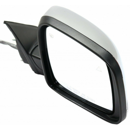 DOOR MIRROR RH POWER W/BLIND SPOT DETECTION W/O DIMMING CHROME  REPLACEMENT FOR JEEP GRAND CHEROKEE 2015 PARTSLINK NUMBER  CH1321416