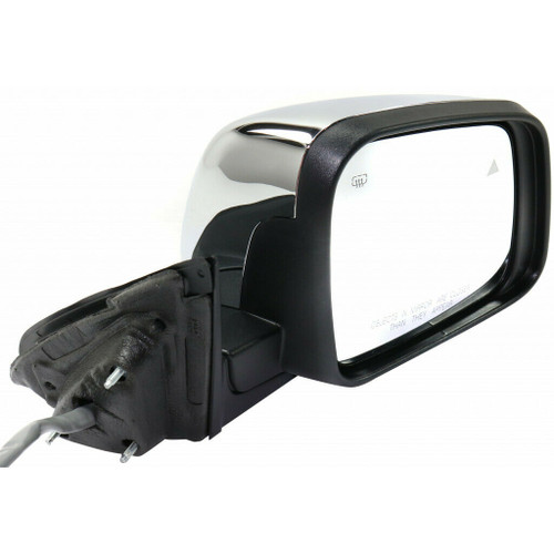 DOOR MIRROR RH POWER W/BLIND SPOT DETECTION W/O DIMMING CHROME  REPLACEMENT FOR JEEP GRAND CHEROKEE 2015 PARTSLINK NUMBER  CH1321416