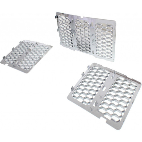 GRILLE ALL- CHROME HONEYCOMB STYLE SUMMIT  REPLACEMENT FOR JEEP GRAND CHEROKEE 2015 PARTSLINK NUMBER  CH1200366