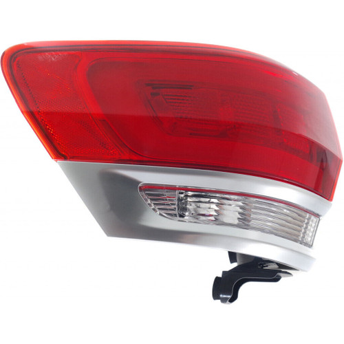 TAIL LAMP LH PLATINUM INSERT LAREDO/LIMITED/OVERLAND/SUMMIT CAPA  REPLACEMENT FOR JEEP GRAND CHEROKEE 2015 PARTSLINK NUMBER  CH2804111C