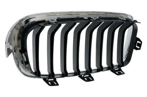 GRILLE LH CHROME/BLACK SPORT  REPLACEMENT FOR BMW 3 SERIES SEDAN (EXCLUDE 33OE AND 3401 )2013 PARTSLINK NUMBER BM1200236