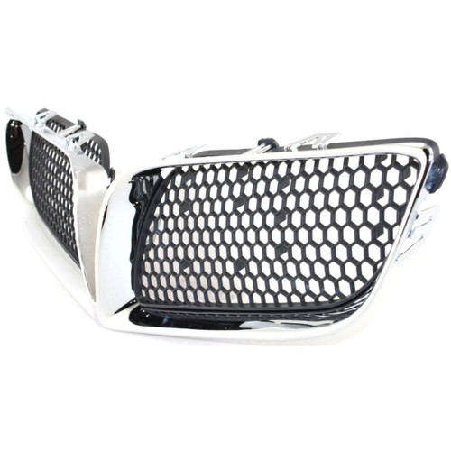 GRILLE ASSY MATT-DARK GREY W/CHROME FRAME SE REPLACEMENT FOR PONTIAC BONNEVILLE 2005 PARTSLINK NUMBER GM1200452