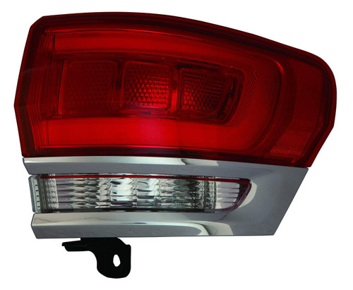 TAIL LAMP RH CHROME TRIM EXCLUDE SRT-8 CAPA  REPLACEMENT FOR JEEP GRAND CHEROKEE 2015 PARTSLINK NUMBER  CH2805106C