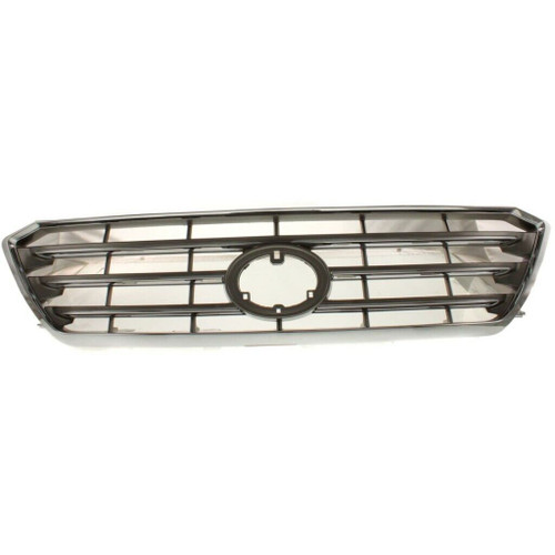 GRILLE LTD PAINTED SLV-GRAY/GRAY REPLACEMENT FOR TOYOTA HIGHLANDER 2008 PARTSLINK NUMBER  TO1200307