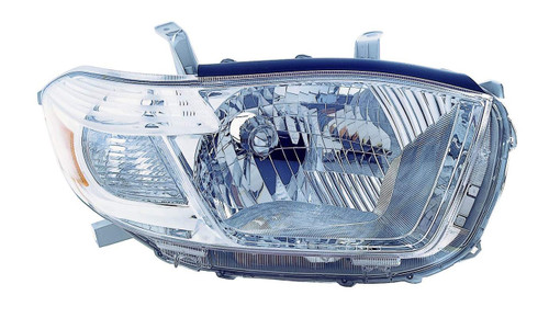 HEAD LAMP RH JAPAN BUILT BASE-LTD-SE MODELS HQ REPLACEMENT FOR TOYOTA HIGHLANDER 2008 PARTSLINK NUMBER  TO2503176