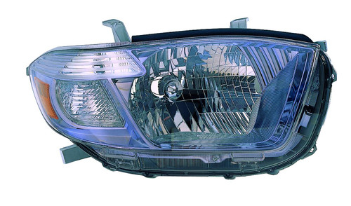 HEAD LAMP RH CAPA REPLACEMENT FOR TOYOTA HIGHLANDER HYBRID 2008 PARTSLINK NUMBER  TO2519117C