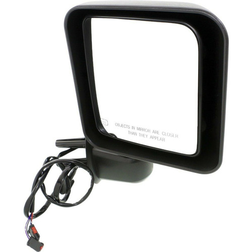 DOOR MIRROR RH POWER HEATED NON FOLDABLE TEXTURED BLACK  REPLACEMENT FOR JEEP WRANGLER 2015 PARTSLINK NUMBER  CH1321390