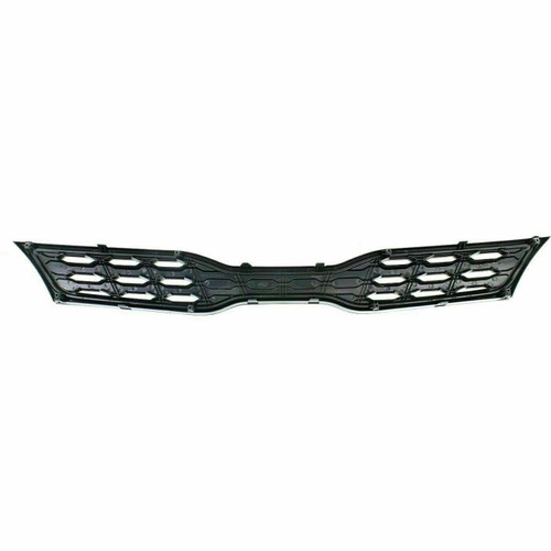 GRILLE UPPER MATTE-BLACK W/O FOG LAMP TYPE  REPLACEMENT FOR KIA RIO HATCHBACK 2015 PARTSLINK NUMBER  KI1200153