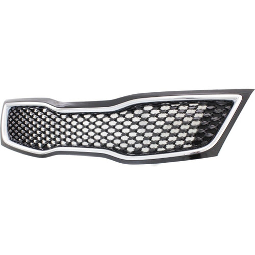GRILLE PAINTED BLACK W/CHROME MOULDING USA BUILT SX/SX-T/LIMITED  REPLACEMENT FOR KIA OPTIMA 2015 PARTSLINK NUMBER  KI1200161