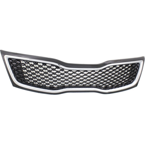 GRILLE PAINTED BLACK W/CHROME MOULDING USA BUILT SX/SX-T/LIMITED  REPLACEMENT FOR KIA OPTIMA 2015 PARTSLINK NUMBER  KI1200161