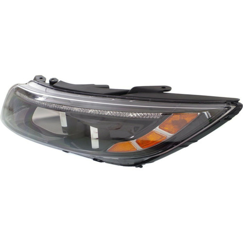 HEAD LAMP LH HALOGEN BLACK BEZEL W/LED USA BUILT  REPLACEMENT FOR KIA OPTIMA 2015 PARTSLINK NUMBER  KI2502176U