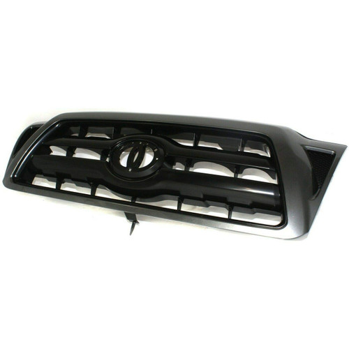 GRILLE BLACK W/GREY FRAME REPLACEMENT FOR TOYOTA TACOMA PICKUP 4WD 2008 PARTSLINK NUMBER  TO1200269