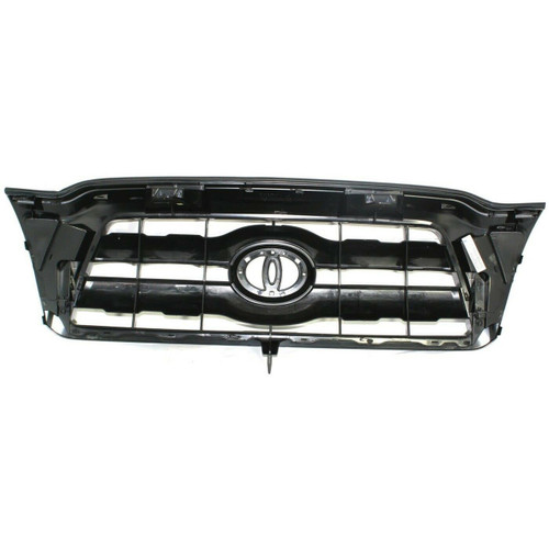 GRILLE BLACK W/GREY FRAME REPLACEMENT FOR TOYOTA TACOMA PICKUP 4WD 2008 PARTSLINK NUMBER  TO1200269