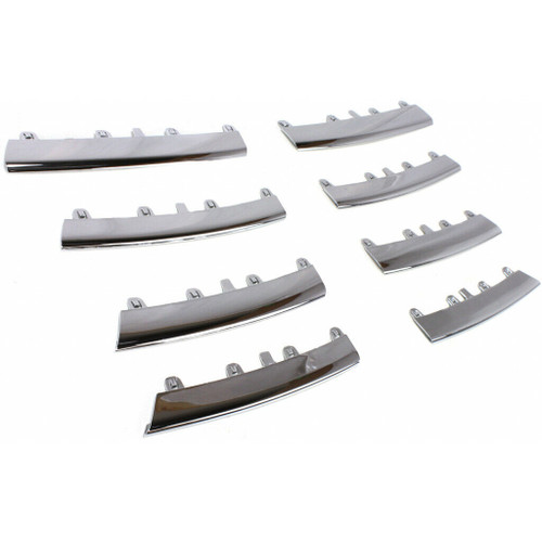 GRILLE MOULDING KIT CHROME (8PC/SET) REPLACEMENT FOR VOLKSWAGEN JETTA (TYPE 5) 2008 PARTSLINK NUMBER  VW1211100