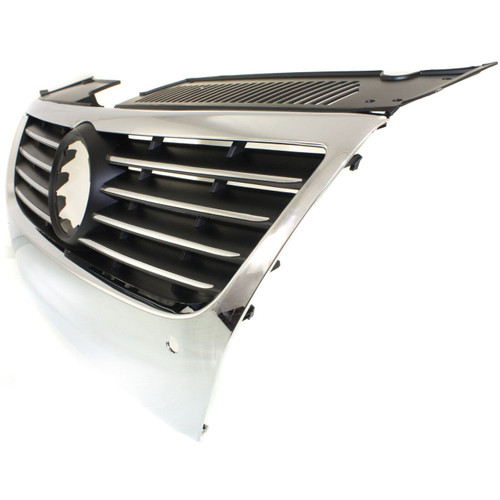 GRILLE BLACK W/CHROME MLDG W/DISTANCE SENSOR REPLACEMENT FOR VOLKSWAGEN PASSAT 2008 PARTSLINK NUMBER  VW1210101