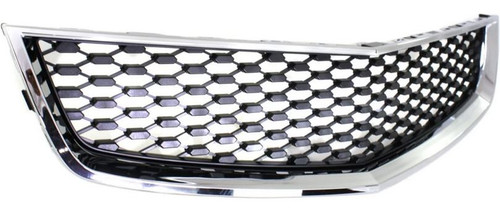 GRILLE LOWER BLACK/CHROME    REPLACEMENT FOR CHEVROLET EQUINOX 2013 PARTSLINK NUMBER  GM1200621
