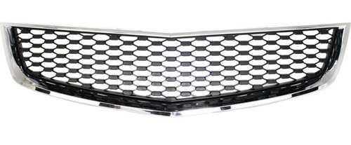 GRILLE LOWER BLACK/CHROME    REPLACEMENT FOR CHEVROLET EQUINOX 2013 PARTSLINK NUMBER  GM1200621