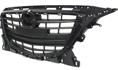 GRILLE TEXTURED BLACK  REPLACEMENT FOR MAZDA MAZDA 3 2015 PARTSLINK NUMBER  MA1200197