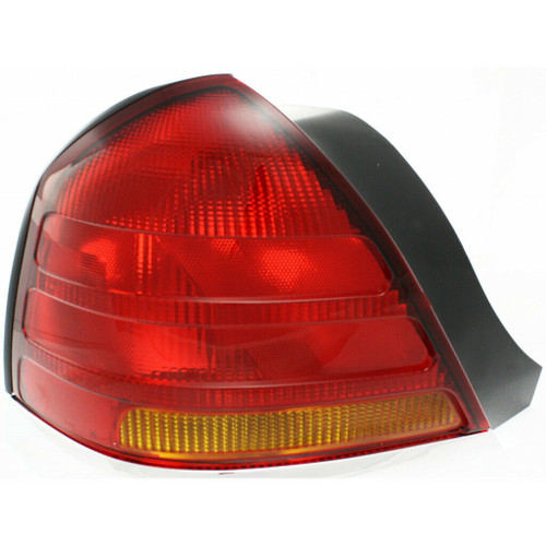 TAIL LAMP LH (CHROME MOULDING 4 BULB-RED-AMBER) HQ REPLACEMENT FOR FORD CROWN VICTORIA 2000 PARTSLINK NUMBER FO2800150 TAIL LAMP LH (CHROME MOULDING 4 BULB-RED-AMBER) HQ REPLACEMENT FOR FORD CROWN VICTORIA 2000 PARTSLINK NUMBER FO2800150