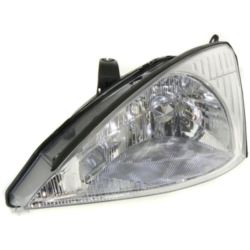 HEAD LAMP LH W/O HID W/O SVT W/CHROME BEZEL HQ REPLACEMENT FOR FORD FOCUS 2000 PARTSLINK NUMBER  FO2502171