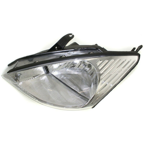 HEAD LAMP LH W/O HID W/O SVT W/CHROME BEZEL HQ REPLACEMENT FOR FORD FOCUS 2000 PARTSLINK NUMBER  FO2502171