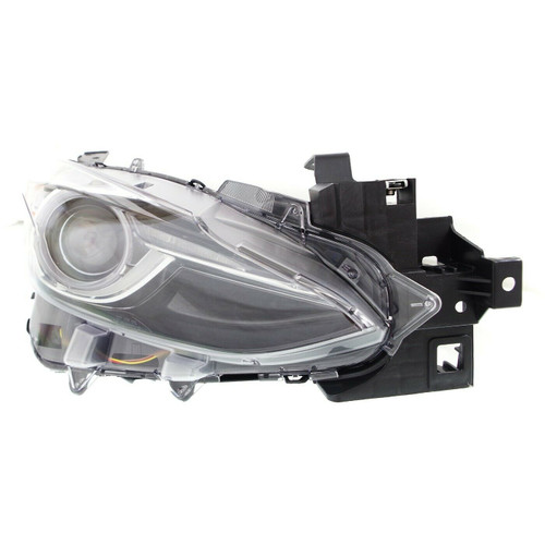 HEAD LAMP RH HID W/O AUTO LEVEL SDN/HB LENS AND HOUSING ONLY HQ  REPLACEMENT FOR MAZDA MAZDA 3 SPORT (CANADA) 2015 PARTSLINK NUMBER  	MA2503145