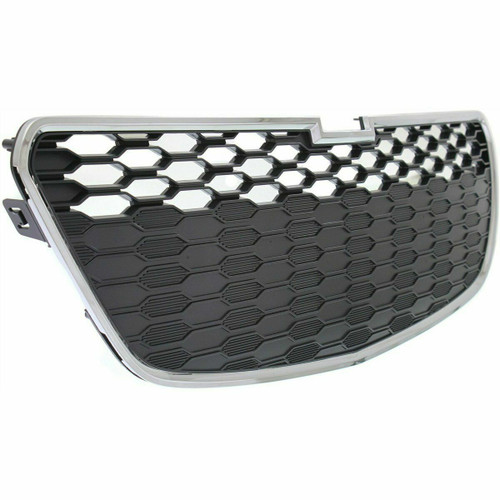 GRILLE LOWER MATT-BLACK W/CHROME MLDG W/FOG LAMP HOLE   REPLACEMENT FOR CHEVROLET SPARK 2013 PARTSLINK NUMBER   GM1200658